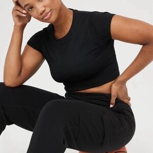Black Women's Crop Top